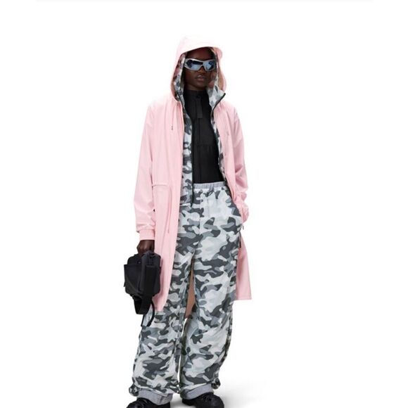 Rains String Women’s Parka W3 Candy Rain Jacket NWT Pink Size XL - Picture 1 of 6